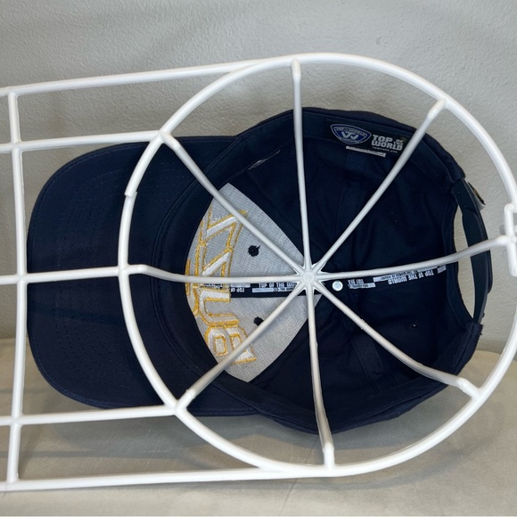 GT BUZZ Yellow Jacket Snapback Hat Top Of The World NWOT Cotton Blue Cap - Picture 6 of 8